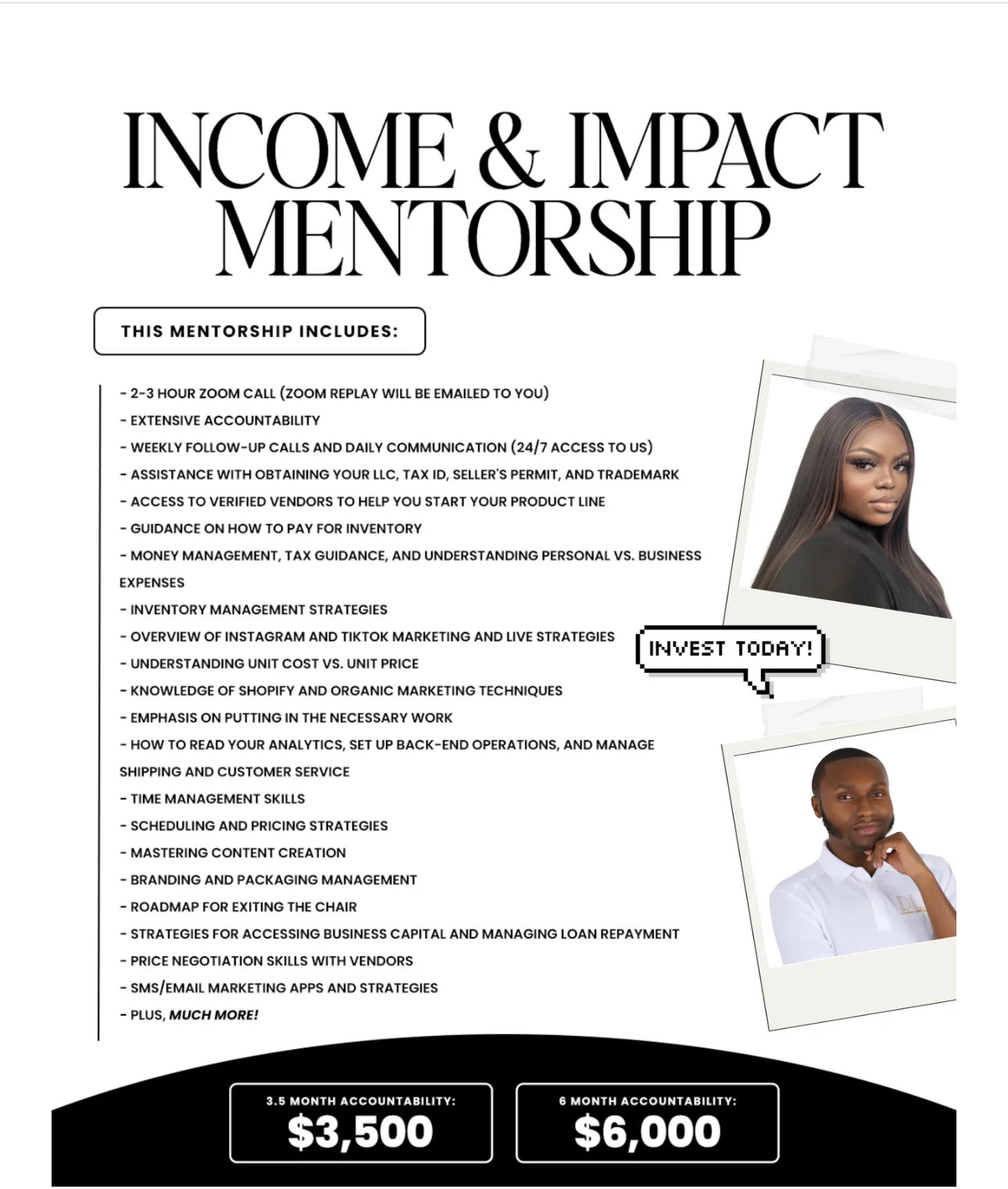 2 ON 1 MENTORSHIP